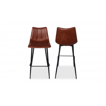 Moe's Alibi Contemporary Bar Stool Set of 2 - Brown