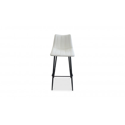 Moe's Alibi Contemporary Bar Stool Set of 2 - Cream White