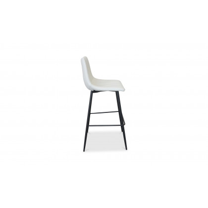 Moe's Alibi Contemporary Bar Stool Set of 2 - Cream White