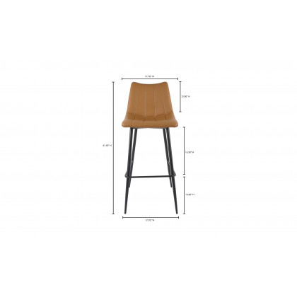 Moe's Alibi Contemporary Bar Stool Set of 2 - Tan