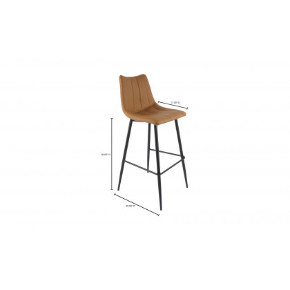 Moe's Alibi Contemporary Bar Stool Set of 2 - Tan