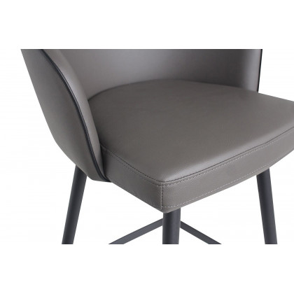 Moe's - Webber Swivel Counter Stool in Gray