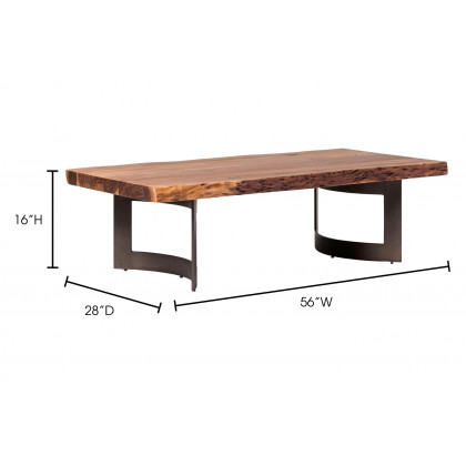Moe's - Bent Coffee Table in Brown