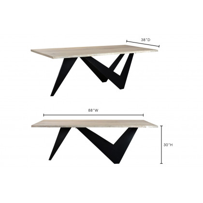 Moe's Bird Dining Table - Natural, Small