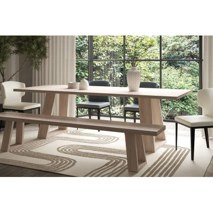 Moe's Tanya Rectangular Dining Table - Gray
