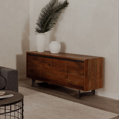 Moe's Bent 4 Door Sideboard - Brown