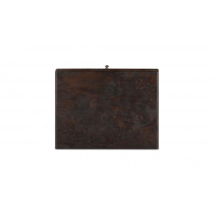 Moe's York Modern 2 Drawers Nightstand - Dark Brown
