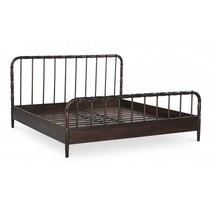 Moe's Vivian Contemporary King Size Bed - Dark Brown