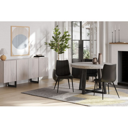 Moe's - Vault Dining Table in White