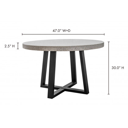 Moe's - Vault Dining Table in White
