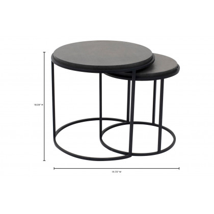 Moe's - Roost Nesting Tables Set of 2 in Black