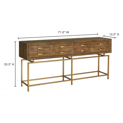 Moe's - Annecy Console Table in Brown