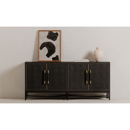 Moe's Mako Art Deco Small Sideboard - Black