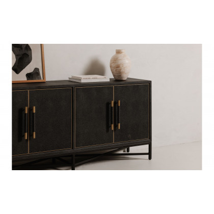 Moe's Mako Art Deco Small Sideboard - Black