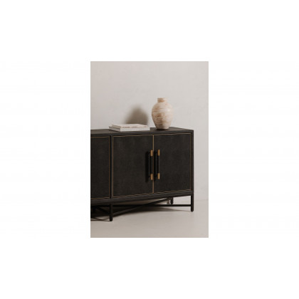 Moe's Mako Art Deco Small Sideboard - Black