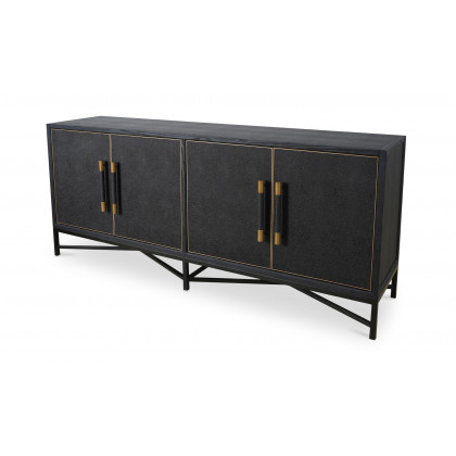 Moe's Mako Art Deco Small Sideboard - Black