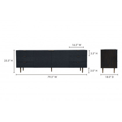 Moe's - Breu Sideboard in Black