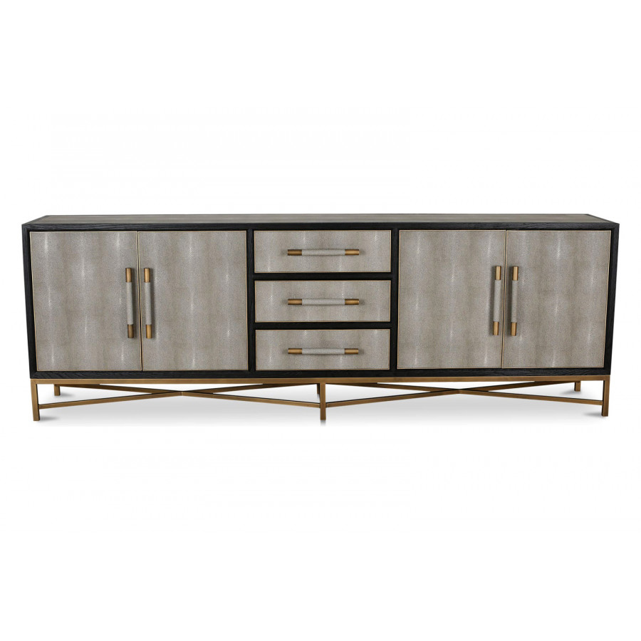 Moe's Mako Art Deco Large Sideboard - Gray