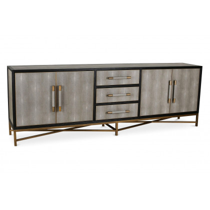 Moe's Mako Art Deco Large Sideboard - Gray