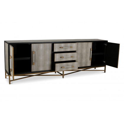 Moe's Mako Art Deco Large Sideboard - Gray