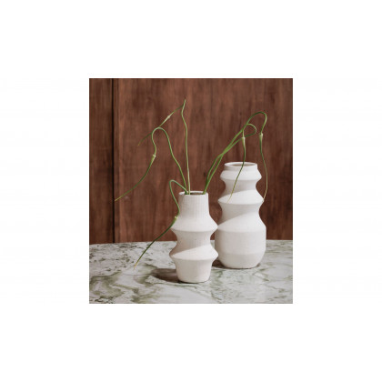 Moe's - Lacy Modern Vase in White
