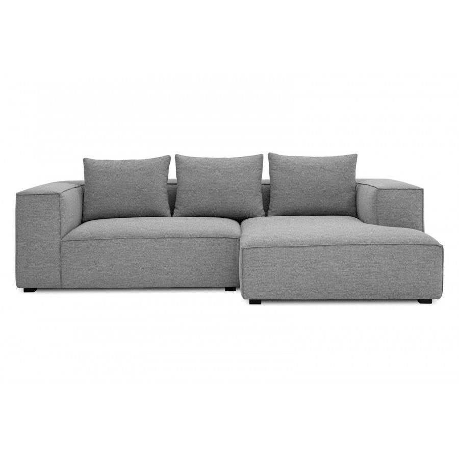 Moe's Basque Sectional - Soft Gray, Right Facing