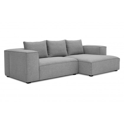 Moe's Basque Sectional - Soft Gray, Right Facing