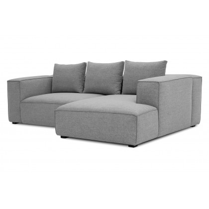 Moe's Basque Sectional - Soft Gray, Right Facing