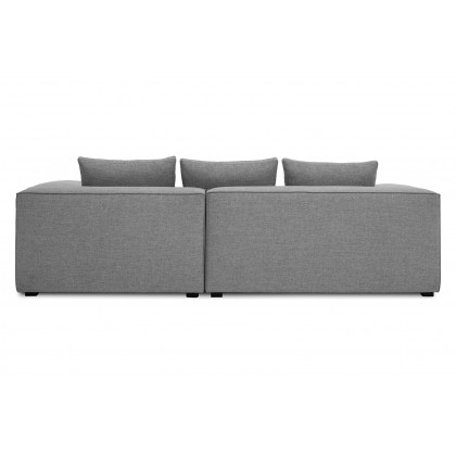 Moe's Basque Sectional - Soft Gray, Right Facing