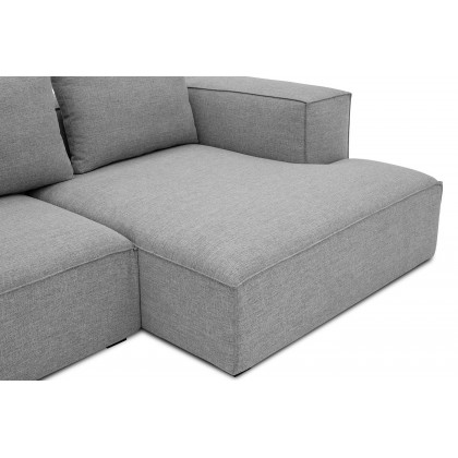Moe's Basque Sectional - Soft Gray, Right Facing