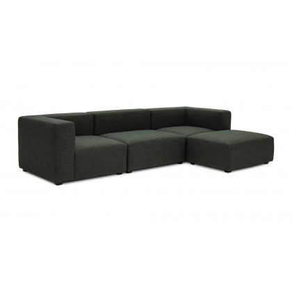 Moe's Romy Lounge Contemporary Modular Sectional - Dark Green