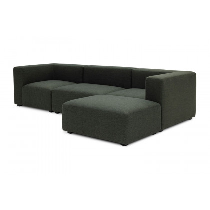 Moe's Romy Lounge Contemporary Modular Sectional - Dark Green