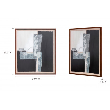 Moe's - Composition Framed Painting
