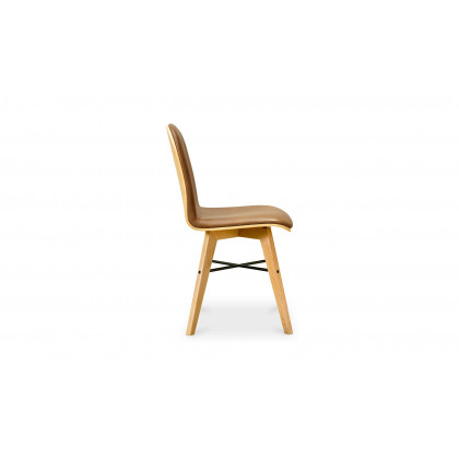 Moe's Napoli Scandinavian Dining Chair Set of 2 - Tan