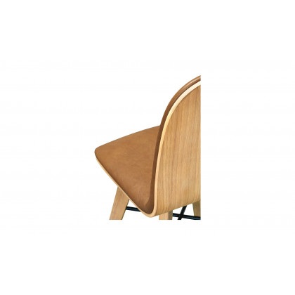 Moe's Napoli Scandinavian Dining Chair Set of 2 - Tan