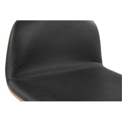 Moe's Napoli Leather Counter Stool - Black