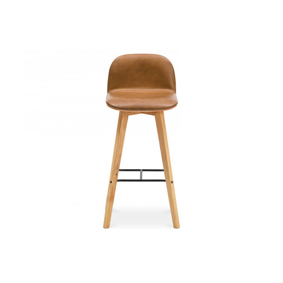 Moe's Napoli Leather Bar Stool - Tan