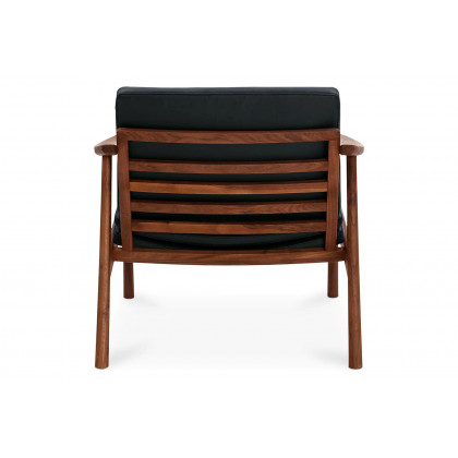 Moe's Harlowe Lounge Chair - Pebbled Black