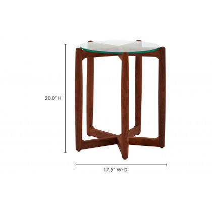 Moe's Hetta Side Table - Walnut