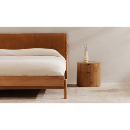Moe's Colby Scandinavian King Size Bed - Brown