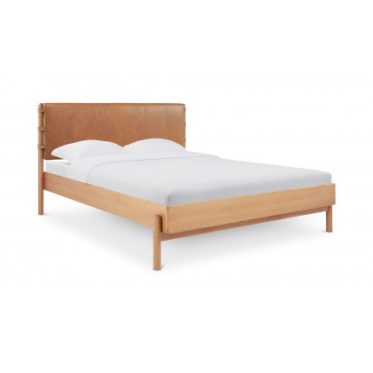 Moe's Colby Scandinavian King Size Bed - Brown