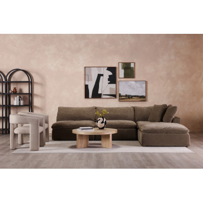 Moe's Clay Slipper Chair Performance Fabric - Desert Sage