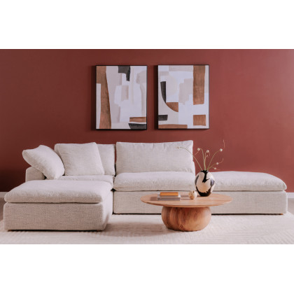 Moe's Clay Ottoman - Coastside Sand