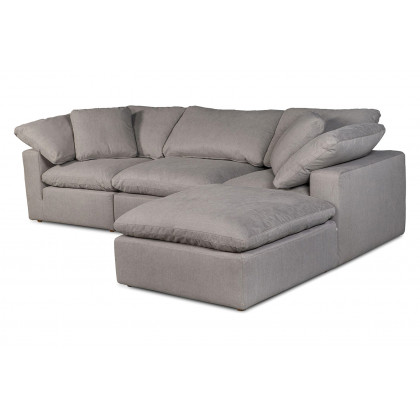 Moe's Clay Lounge Modular Sectional - Light Gray