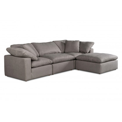 Moe's Clay Lounge Modular Sectional - Light Gray