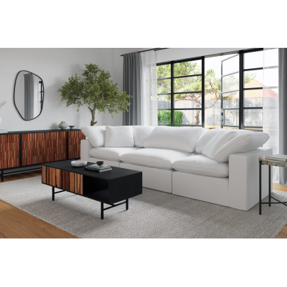 Moe's Terra Condo Chair - Cream White