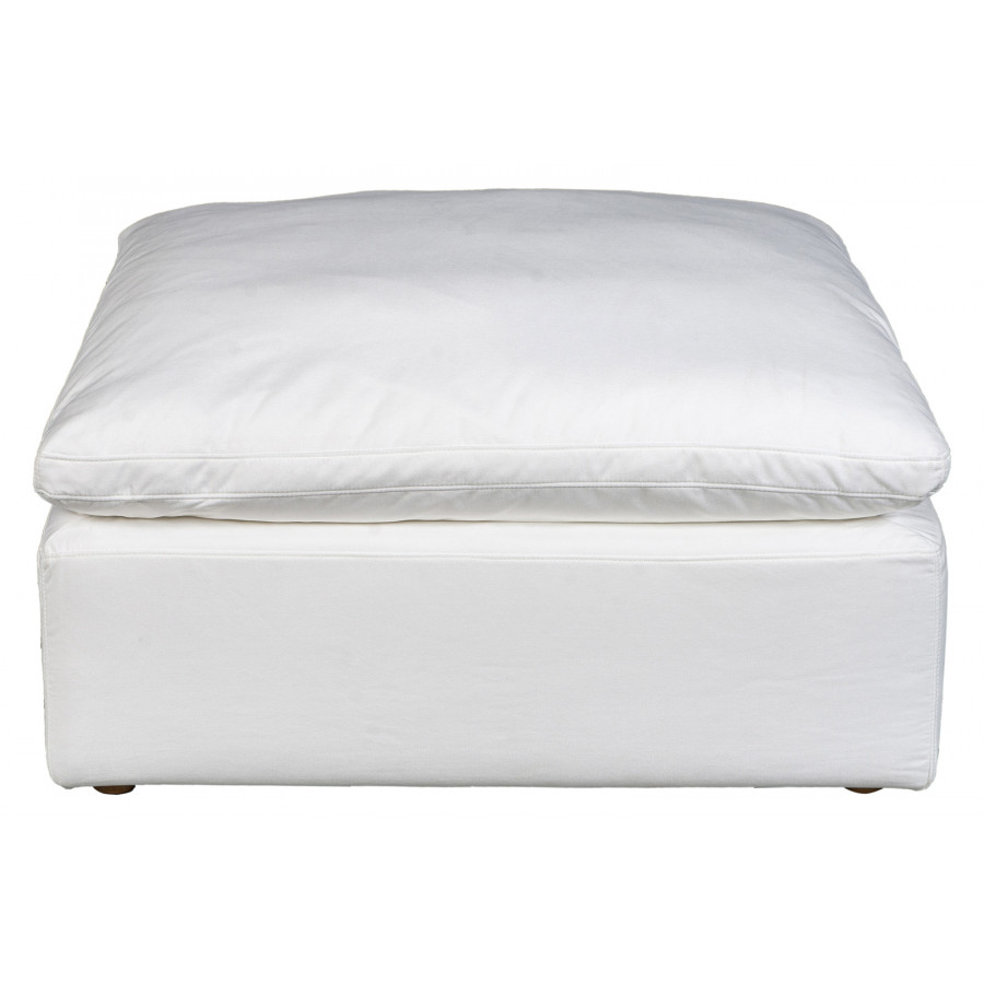 Moe's Terra Condo Ottoman - Cream White
