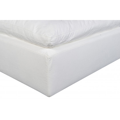 Moe's Terra Condo Ottoman - Cream White