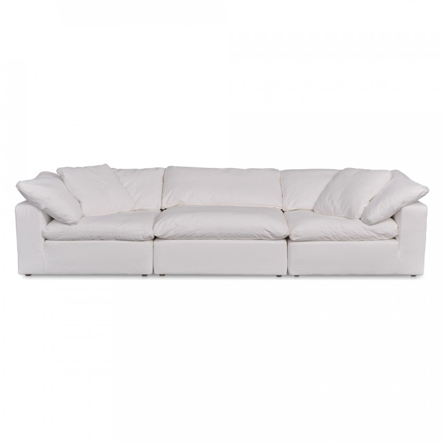 Moe's Terra Modular Sofa - White, Performance Fabric