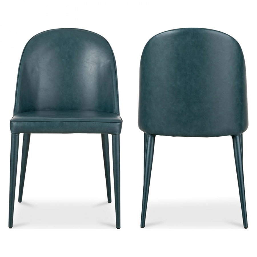 Moe's Burton Contemporary Dining Chair Set of 2 - Dark Teal